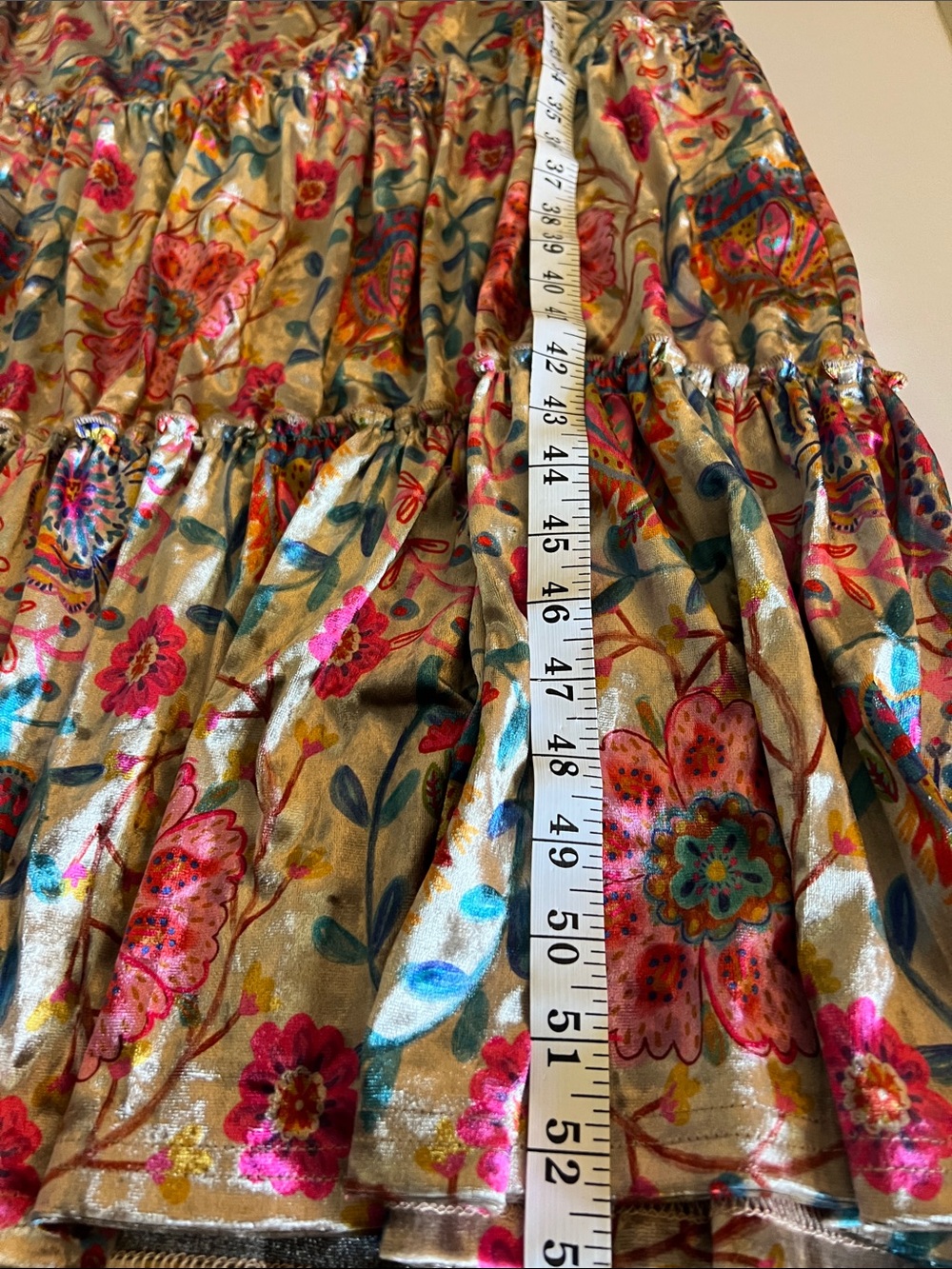 Natural Life Women’s Maxi Multicolor Floral Boho Style Dress Size: M - Picture 7 of 8